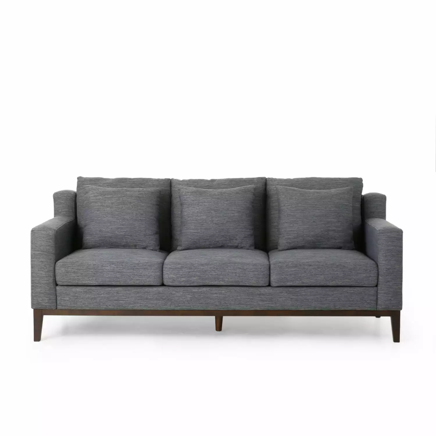 Miekor Furniture Mirod Comfy 3-seat Sofa Wooden Legs - Modern Sofa Living Room and Study BS0040