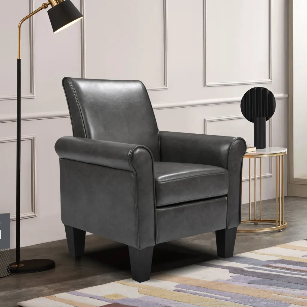 Comfy Accent Chairs Sofa Armchair Reading Living Room Beige happy home
