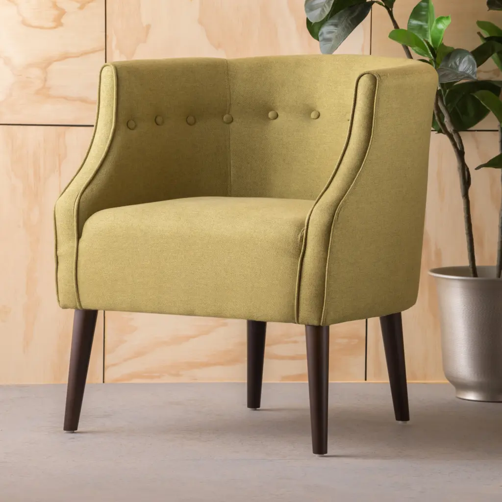 Club Chair Green Fabric Living Room Or Office nh-purenest