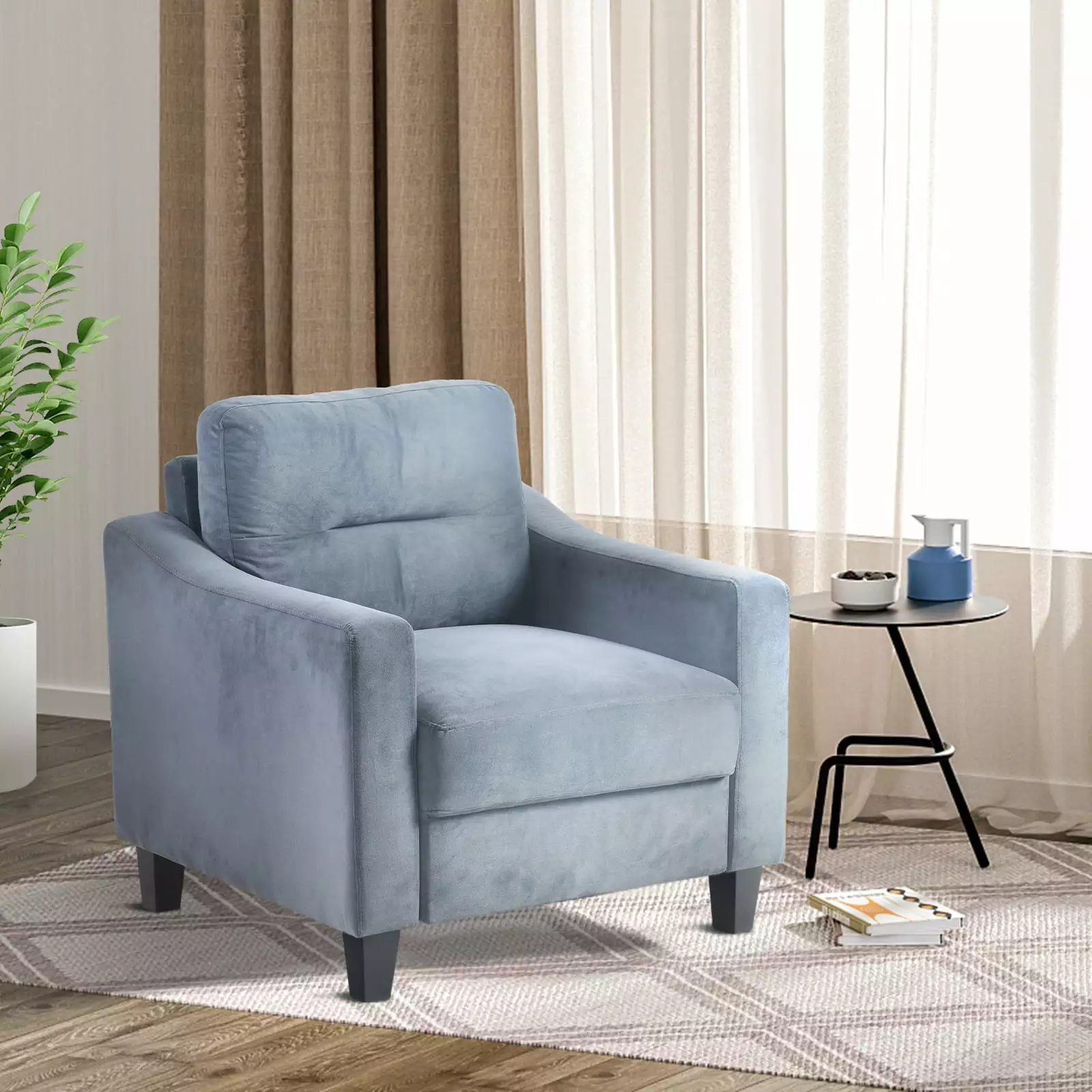 Qumbnk Single Seat Sofa Chair Living Room Bedroom or Office