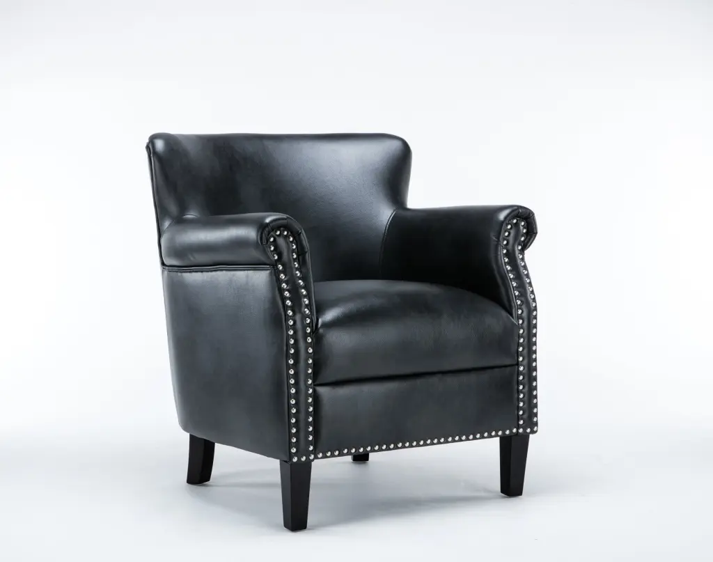 Hadley Charcoal Club Chair Charcoal Foam Polyester Blend ridgecrest home