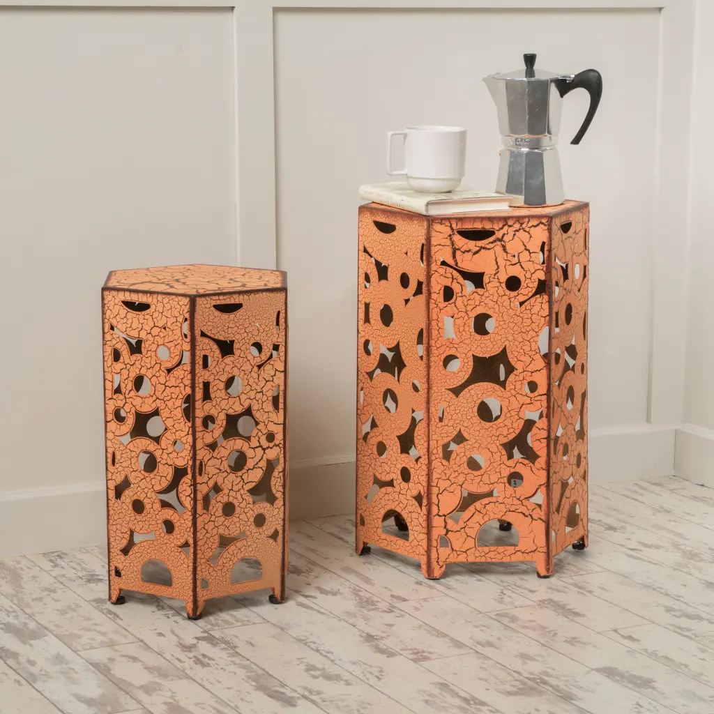 Selva Accent Table Orange Iron nh-gardenpara