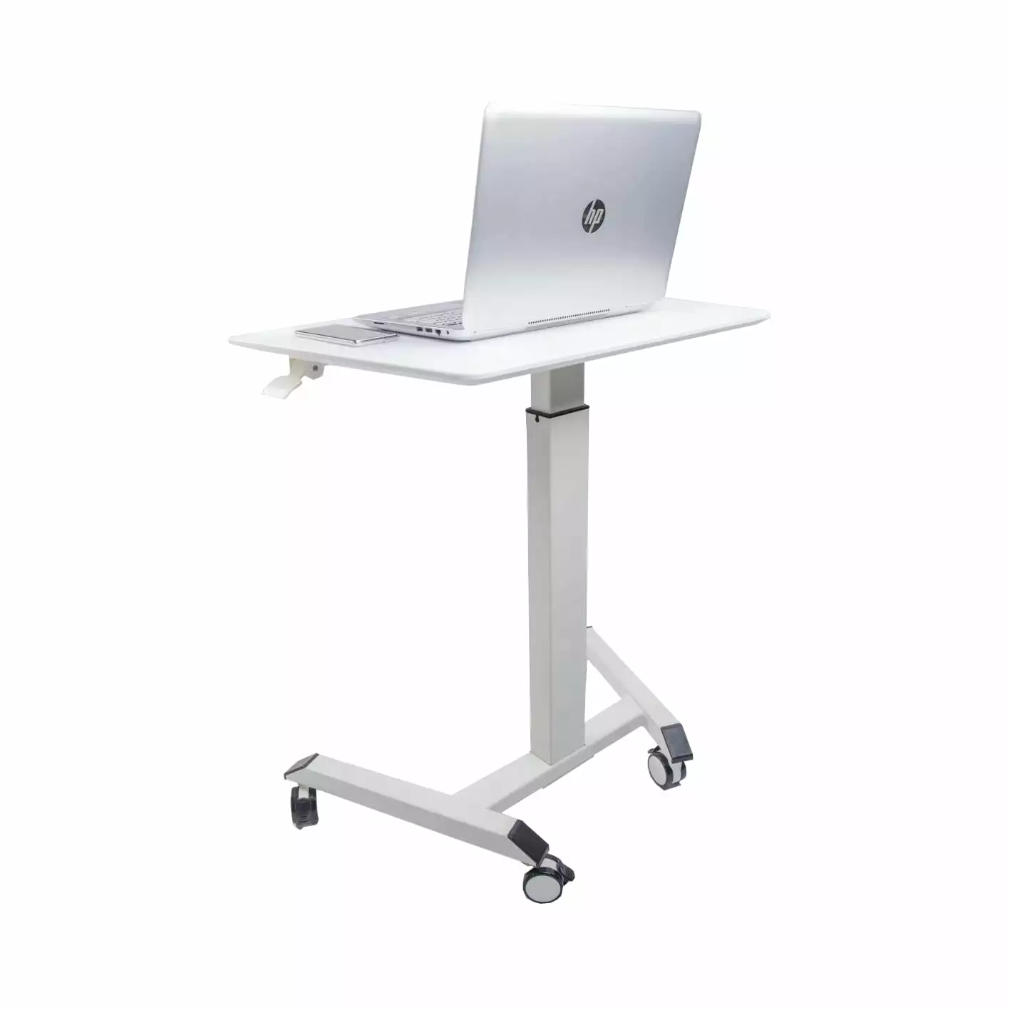 HOOPOOCOLOR Compact Tech Desk - Adjustable Standing Desk Home Office