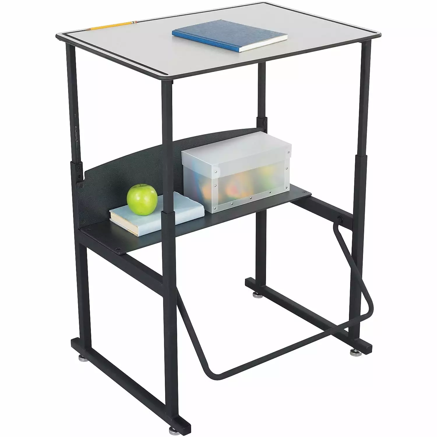 Safco AlphaBetter 20 x 28 Height Adjustable Student Desk Gray