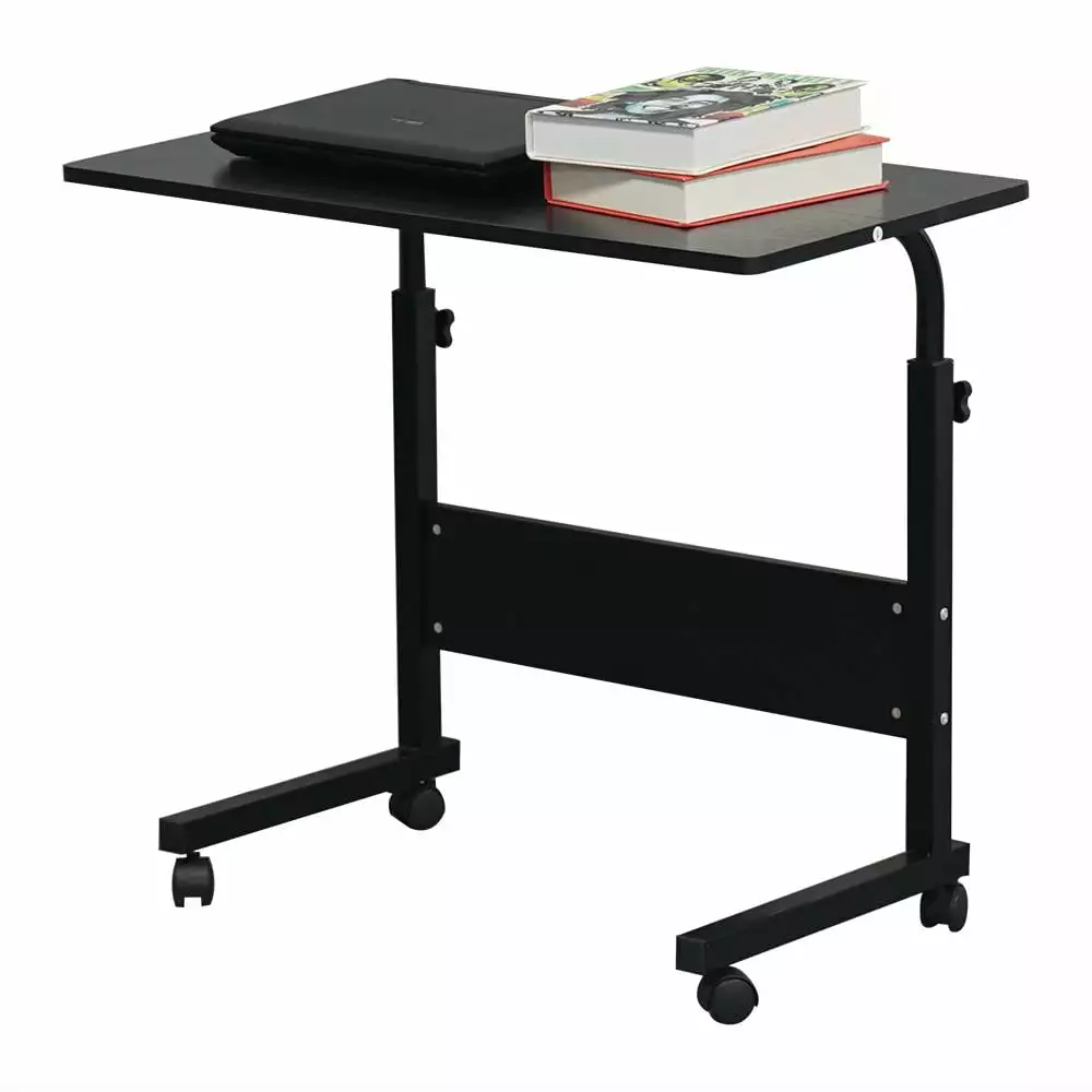 SamyoHome Computer Desk Adjustable Height Laptop Table Black