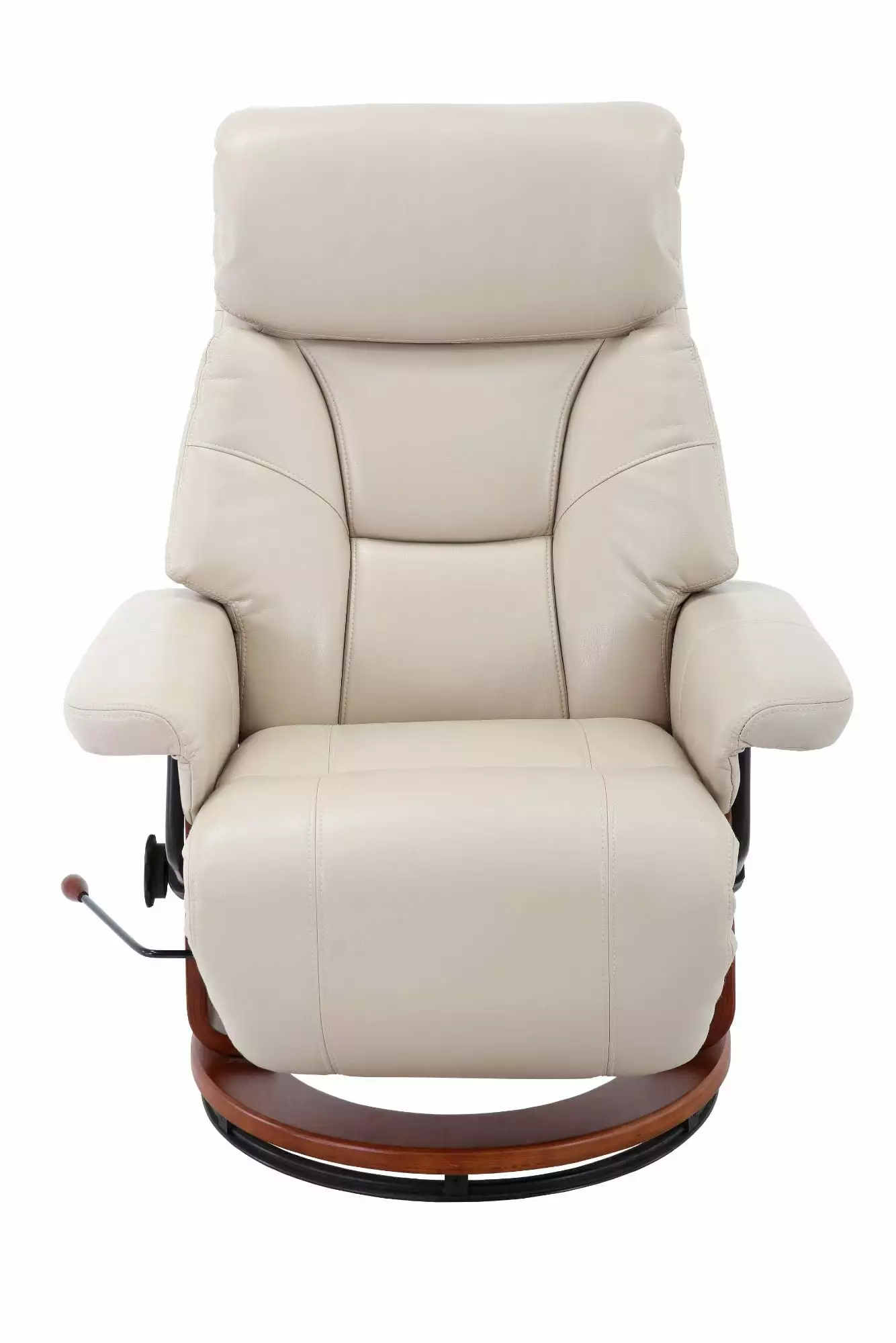 Contemporary Home Living 44.75 Inch Bishop Adjustable Recliner Gray and Brown