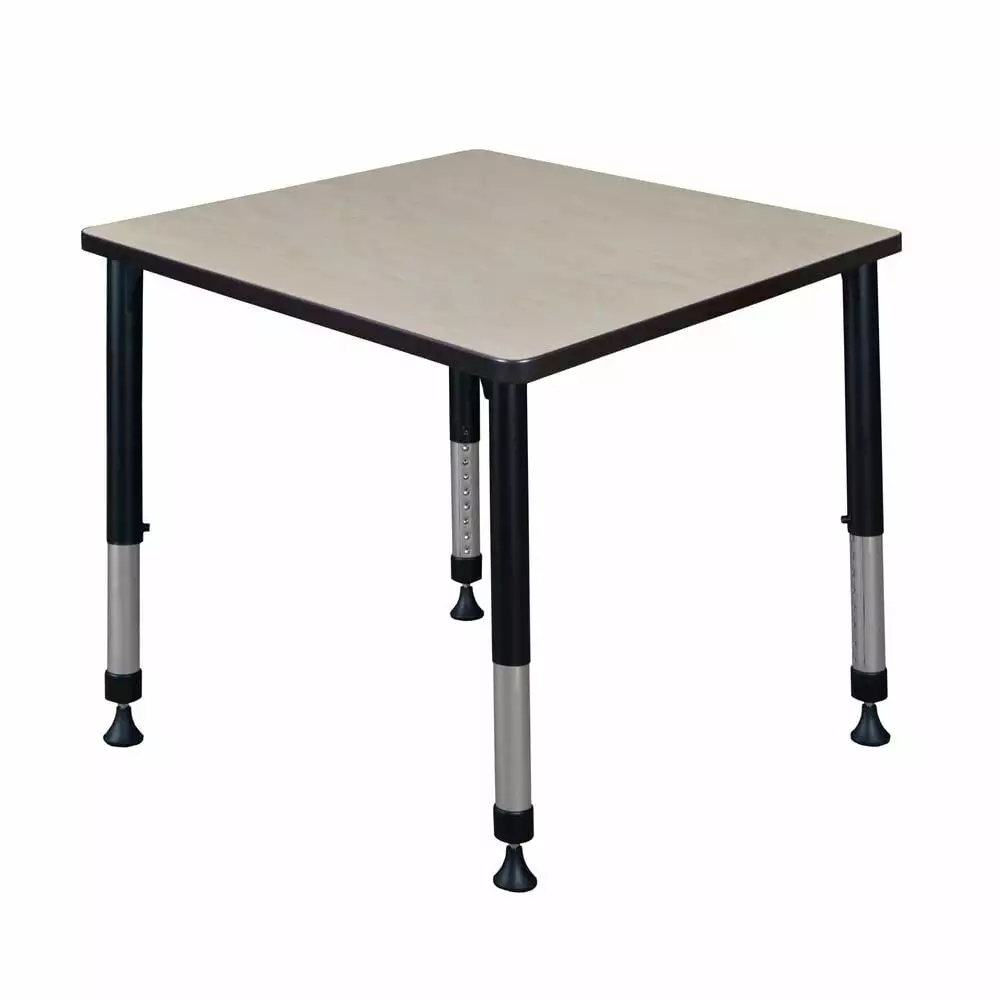Belen Kox Kee 30 Square Height Adjustable Classroom Table Maple
