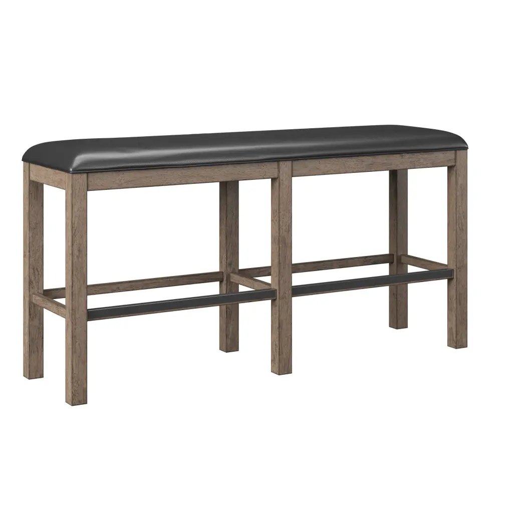 Benti Brown 60 Inch Bar Height Bench Solid Wood wallace - bay