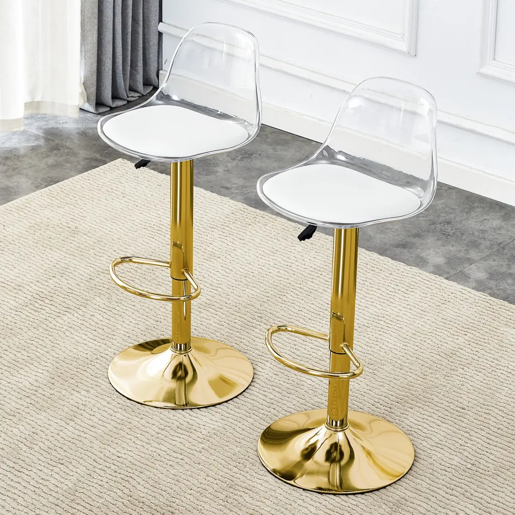 Modern Minimalist Bar Chairs And Bar Stools 360 Rotation And Adjustable Height droom w-1151