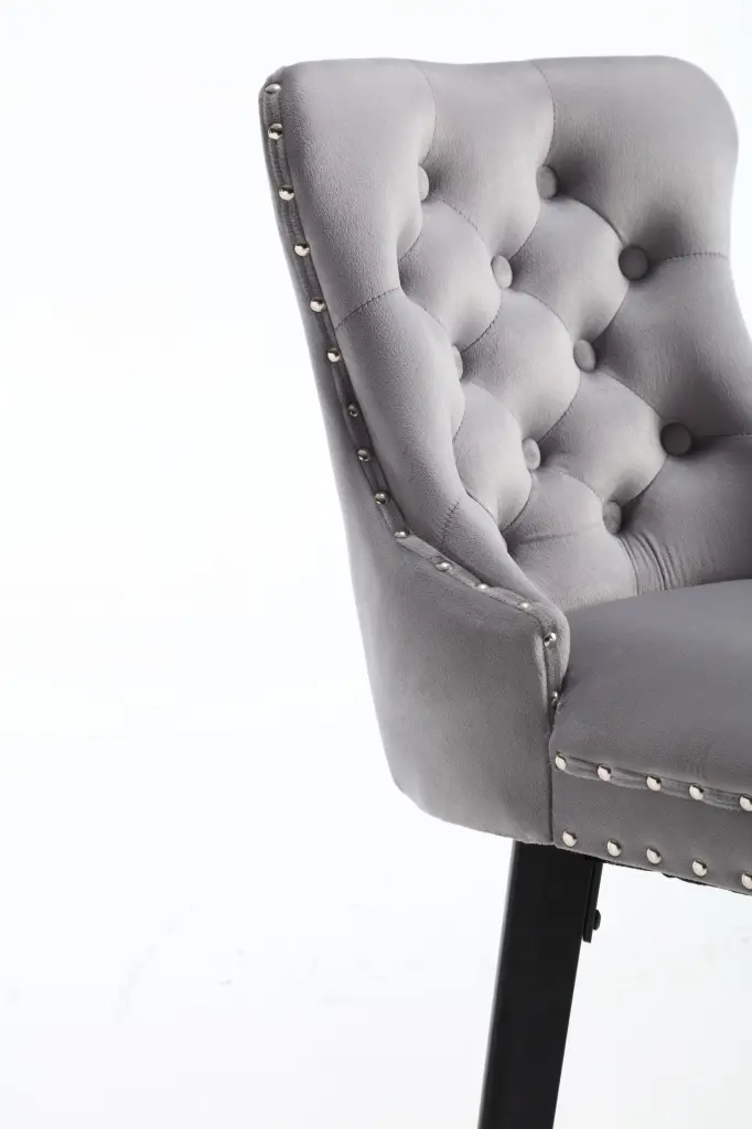 Modern Swivel Bar Stools Velvet Button Tufted Barstools ts furniture