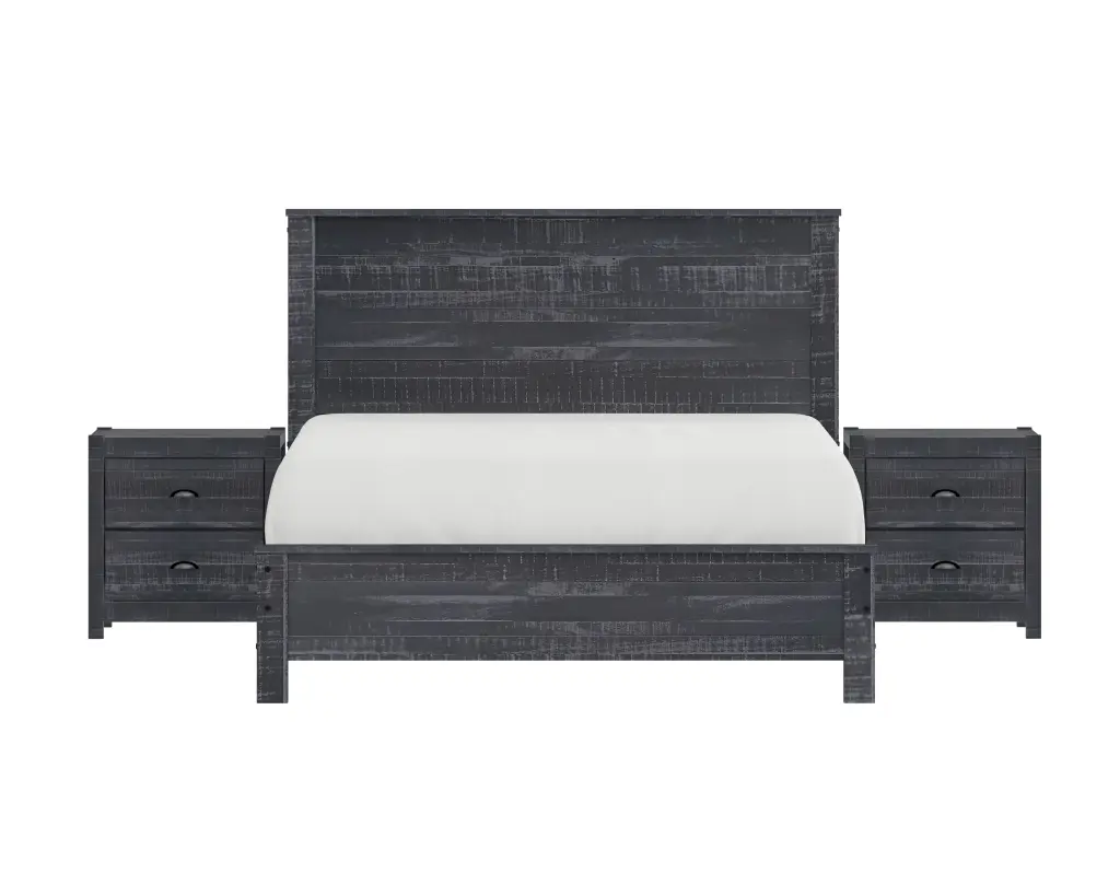 Albany 3 Piece Queen Bed Set Solid Wood Heavy Duty Frame brazil sustainable solid wood furniture