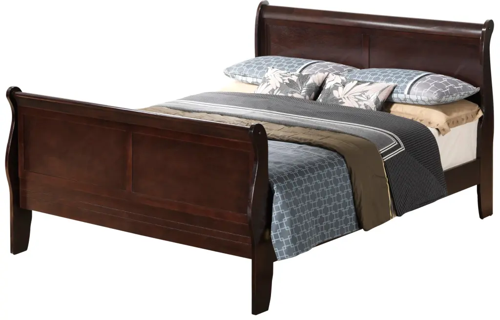 Louis Phillipe G3125A Fb Full Bed Cappuccino Beige Particle Board Bed Frame glory furniture