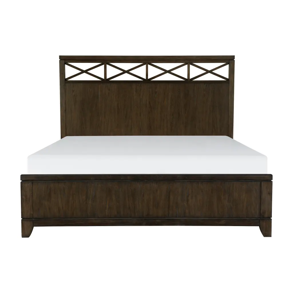 Contemporary Style Bedroom 1-Piece Eastern King Bed Headboard X Frame kanepe