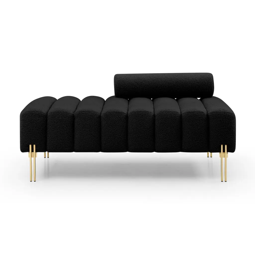 53.2 Width Modern End Bed Bench Sherpa Fabric Upholstered 2 Seater aijiafurniture