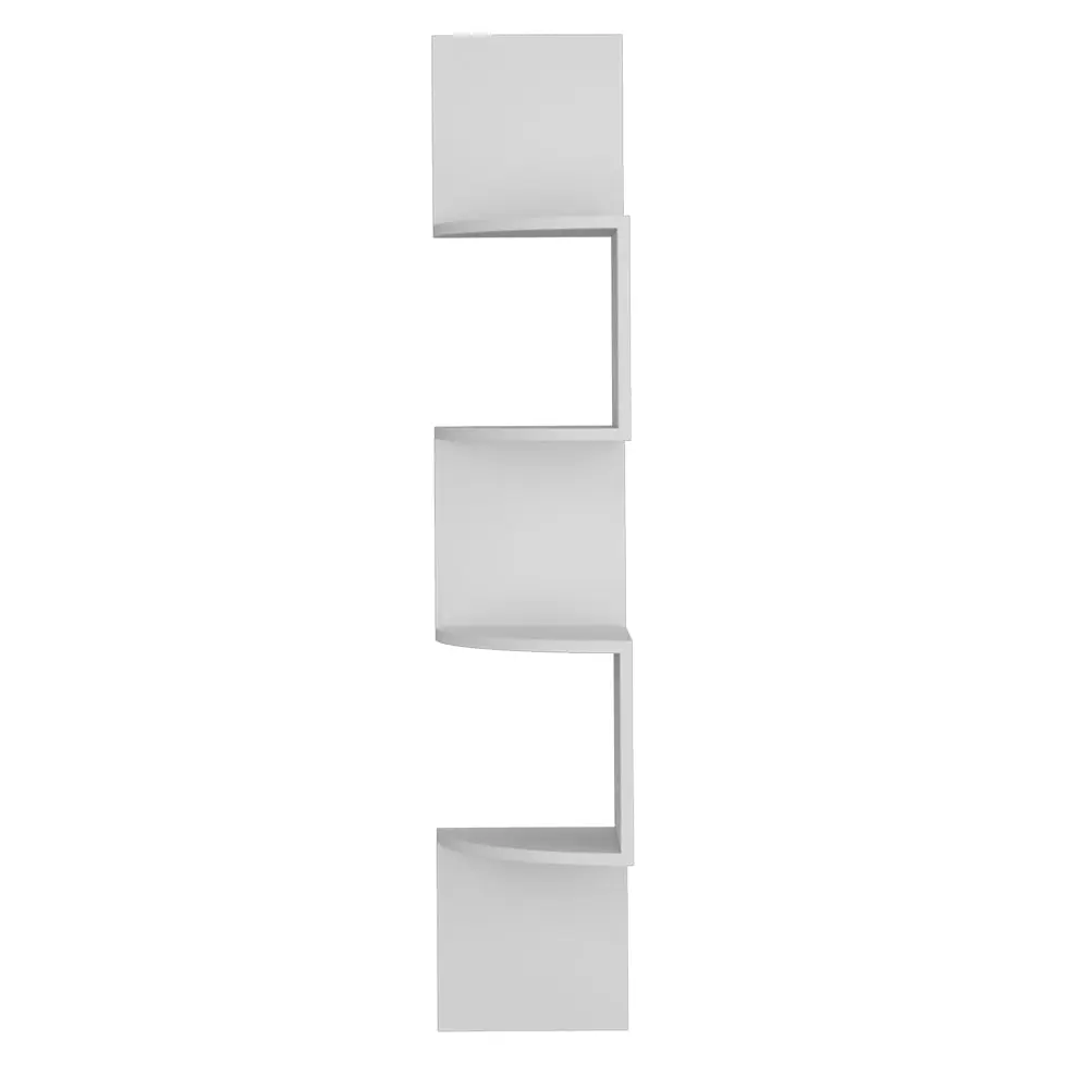 Shelf Crestone Living Room White Particle Board Engineered Wood treevol furniture