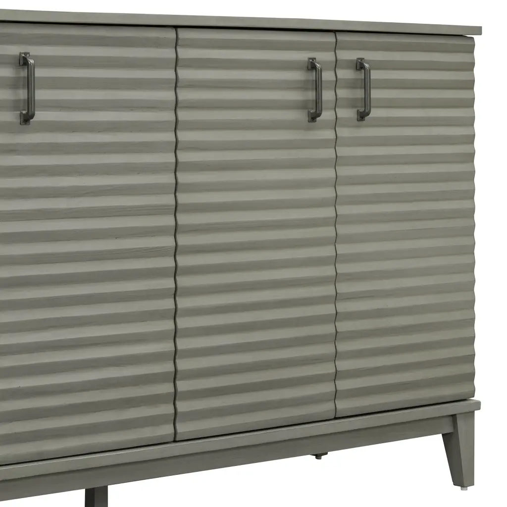 Sideboard 4 Door Large Storage Buffet Adjustable Shelves Dining Room trexm