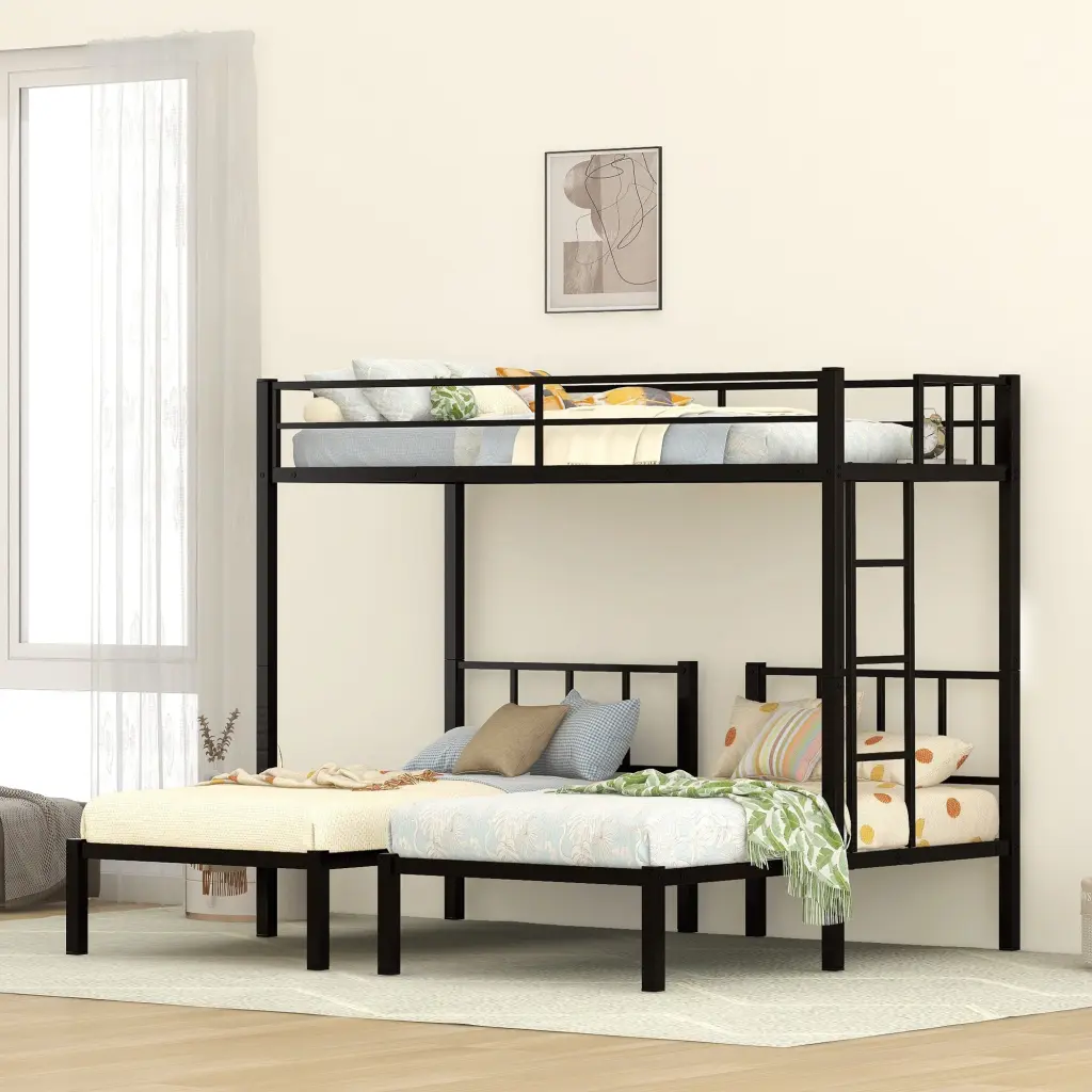 Twin Over Twin and Twin XL Bunk Beds 3 Kids magic more