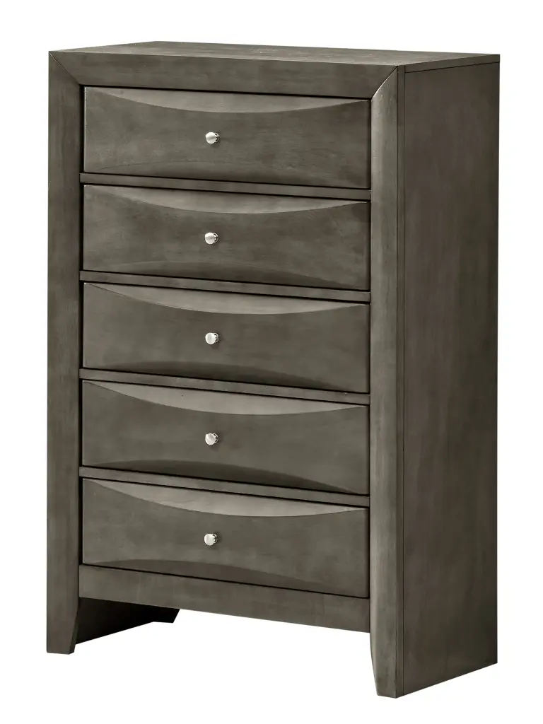 Marilla G1505 Chest Gray Particle Board Storage Cabinet glory furniture