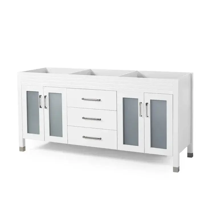 72 Inch Cabinet White Solid Wood MDF Storage nh-bo