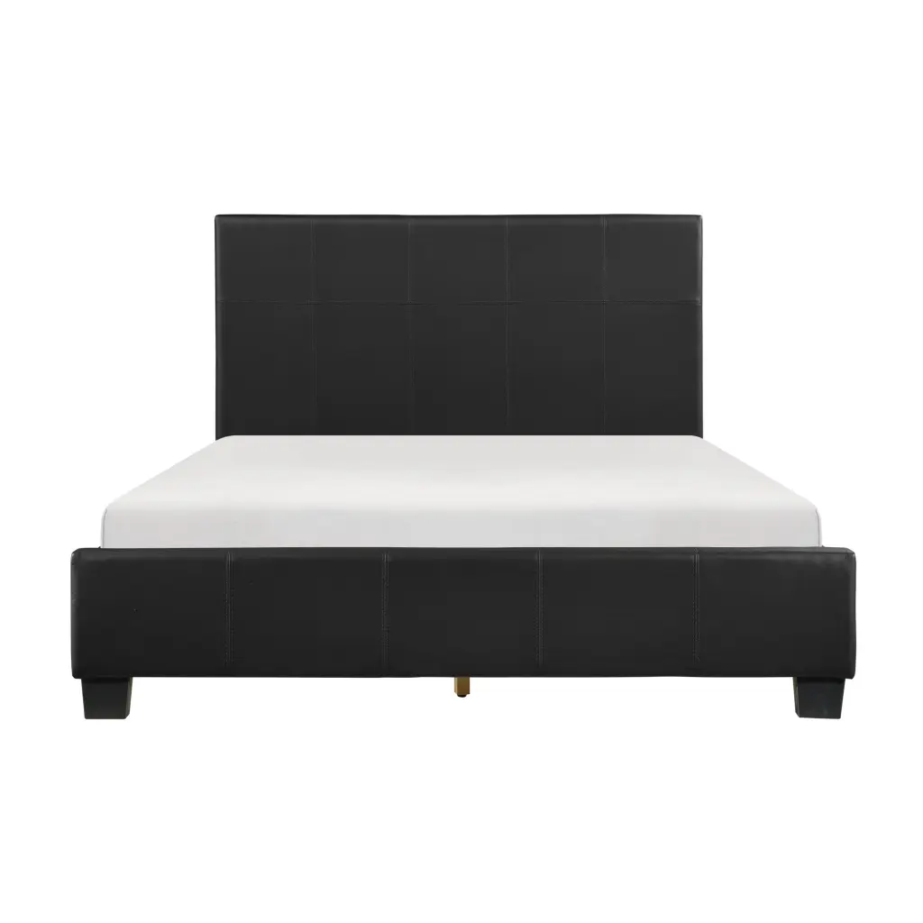 Contemporary Design California King Size Bed Long-lasting Faux Leather kanepe