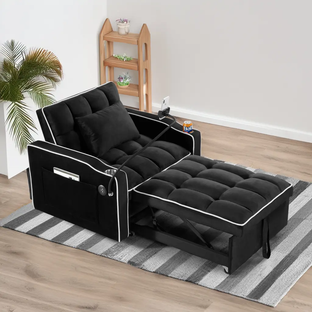 Convertible Sleeper Chair Sofa Bed Adjustable Pull Out Sleeper Chair Bed angela