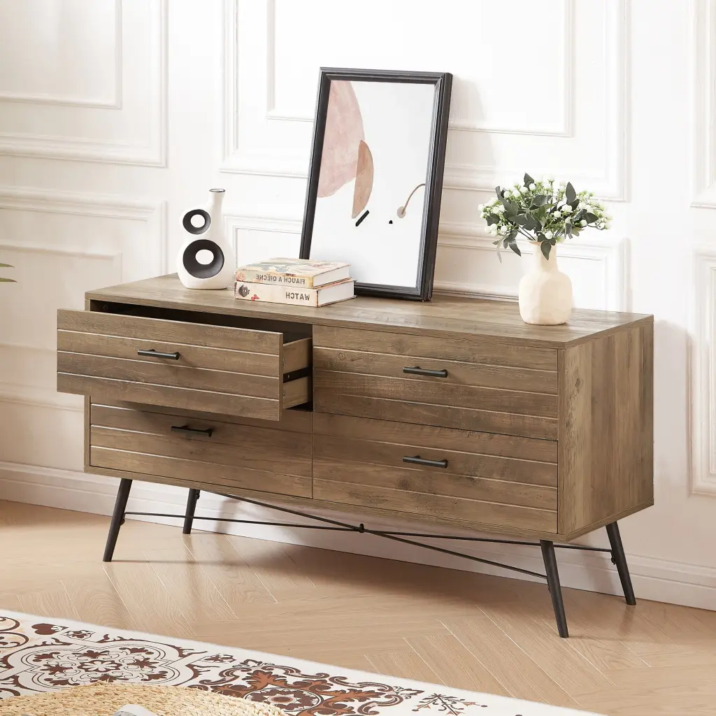 4 Drawer Chest Dresser TV Stand Bedroom Furniture rnb