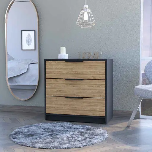 Washington Three Drawer Dresser Multicolor Industrial Design rta mubles colombia
