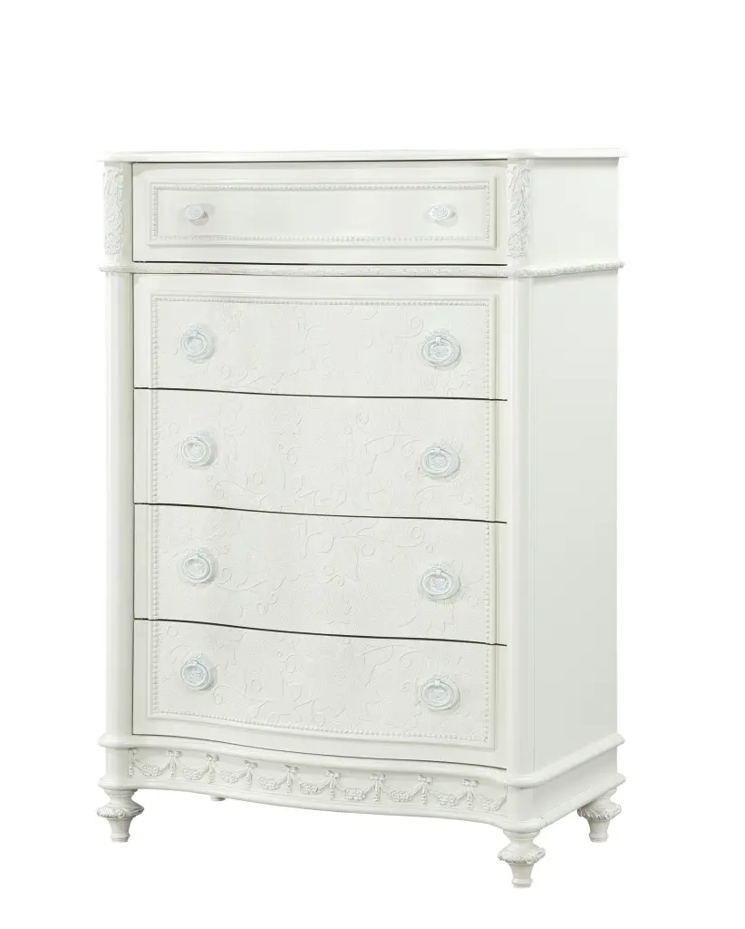 Dorothy Chest Ivory Finish Wood Storage Cabinet acme onsite store