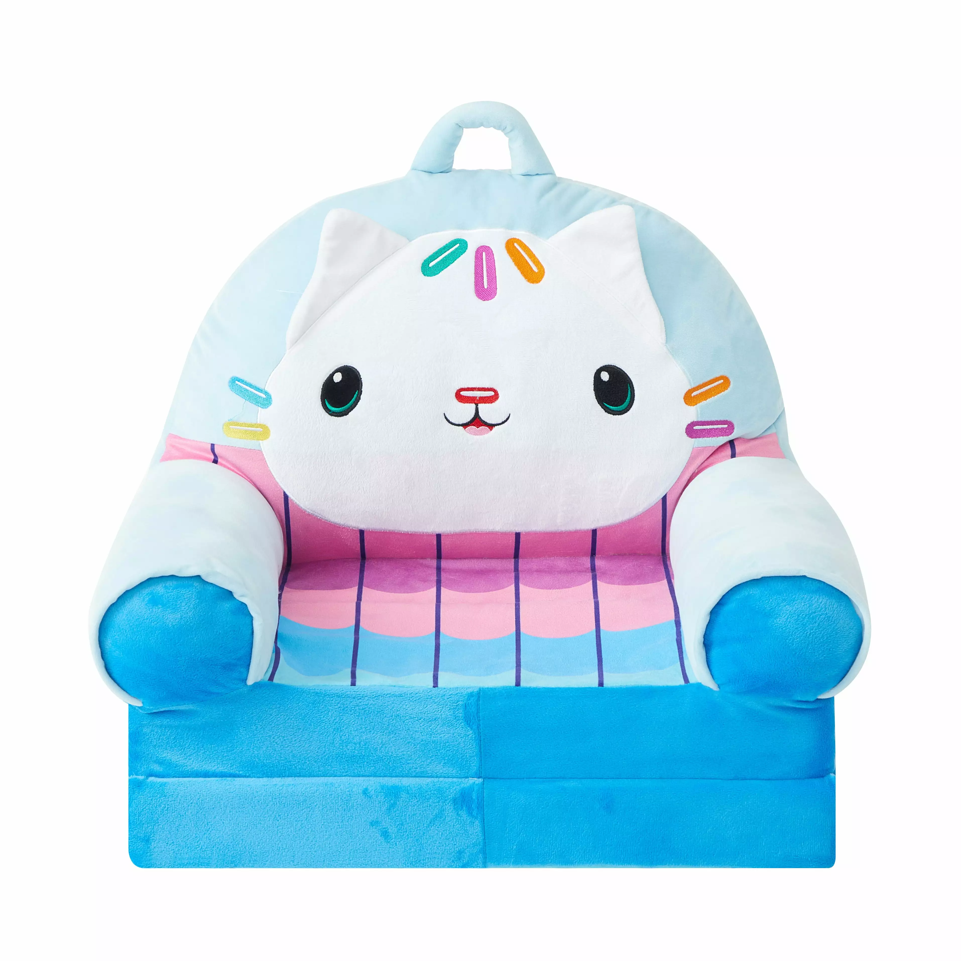 Gabby's Dollhouse Cakey Blue Flip Out Chair 19 Inch Kids Sofa