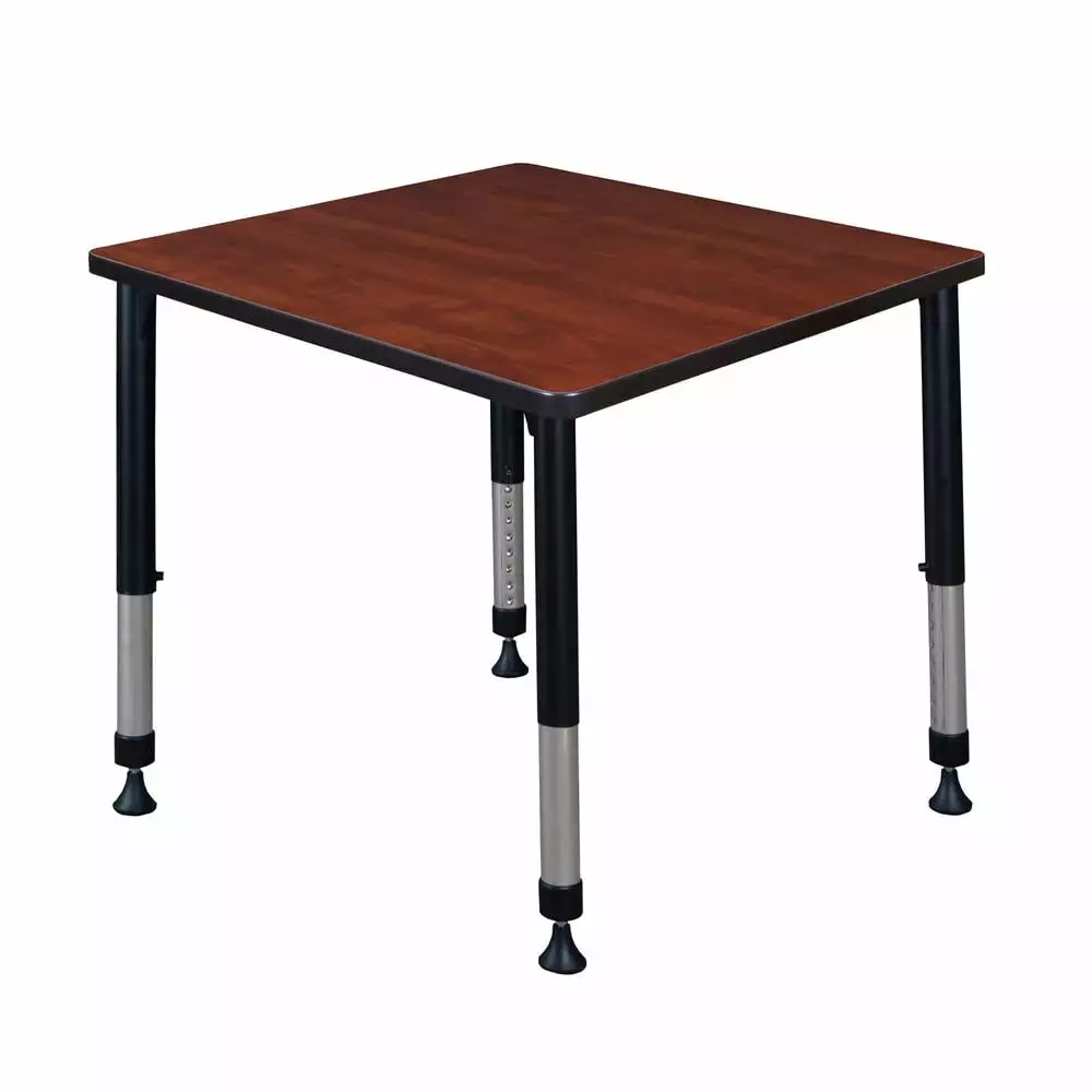 Belen Kox Kee 30 Square Height Adjustable Classroom Table Cherry
