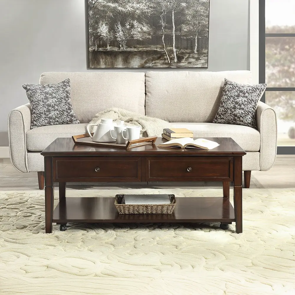 Walnut Coffee Table Lift Top Walnut Primary Living Space Transitional furniture max