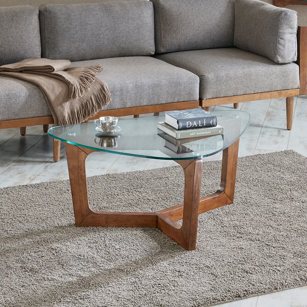 Brown Wood Coffee Table Living Room and Lounge jla