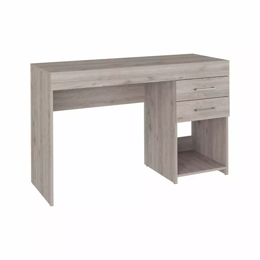 Ibare Two Drawer Computer Desk One Lower Shelf Compact Home Office Workstation TUHOME Furniture