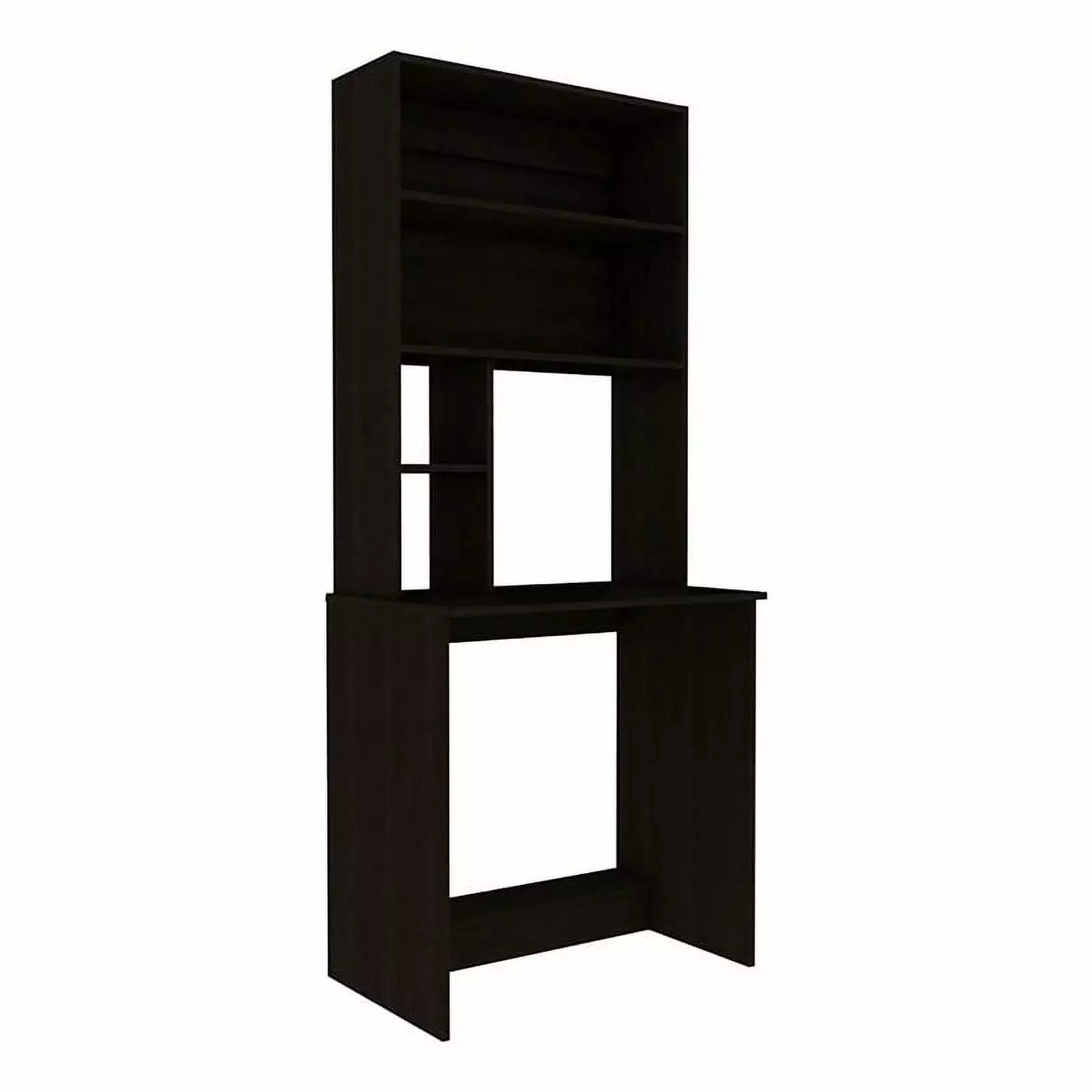 UrbanPro Modern Engineered Wood Computer Desk Hutch Black