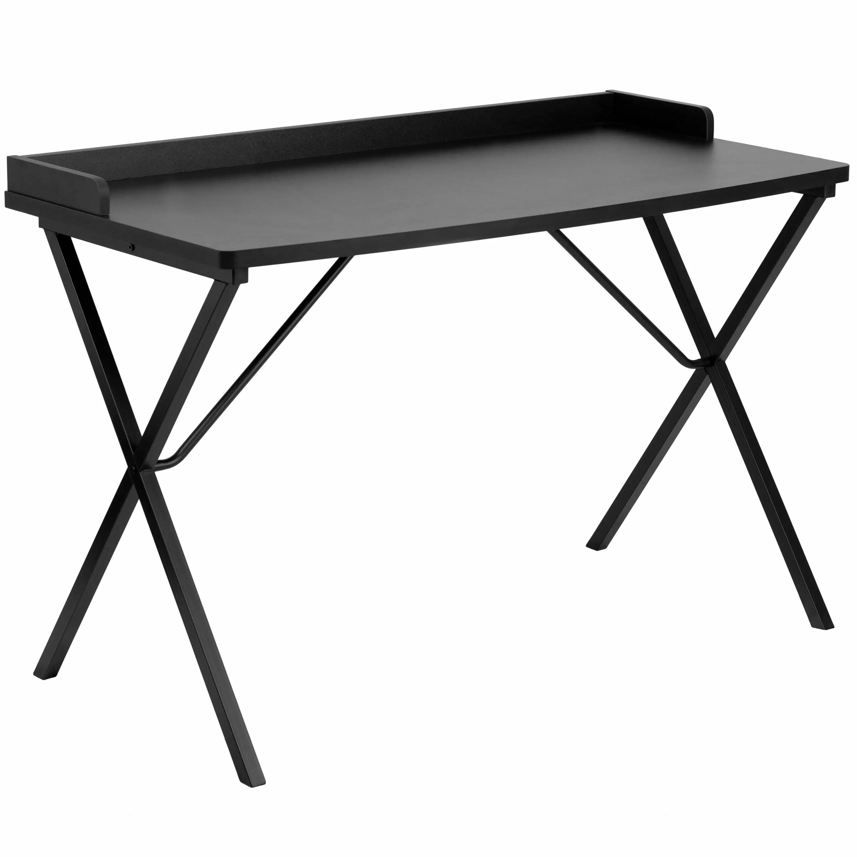 Line Furniture Deja Black Wood Computer Desk Modern Home Office Workstation