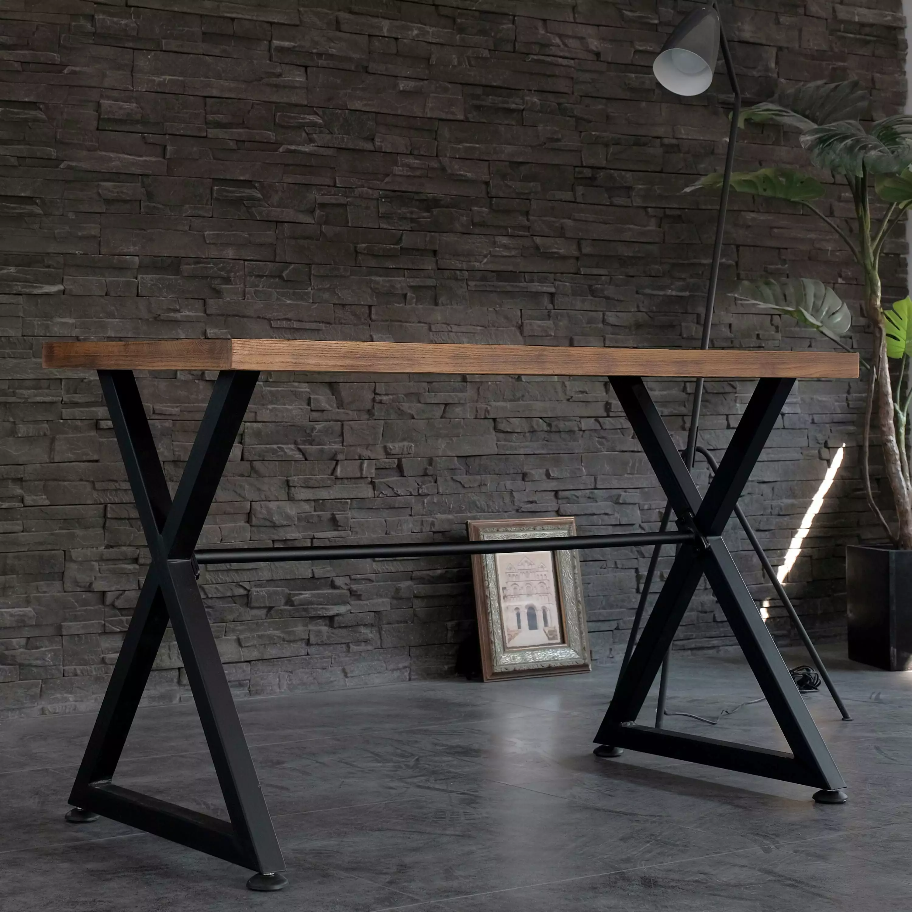 Contemporary Industrial Computer Desk Hallway Decor Nova Table Modern Workstation AC Pacific