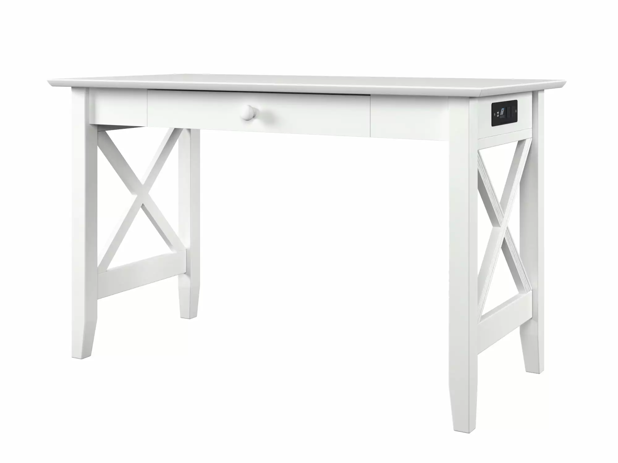 Lexi Desk Drawer and Charging Station White AFI