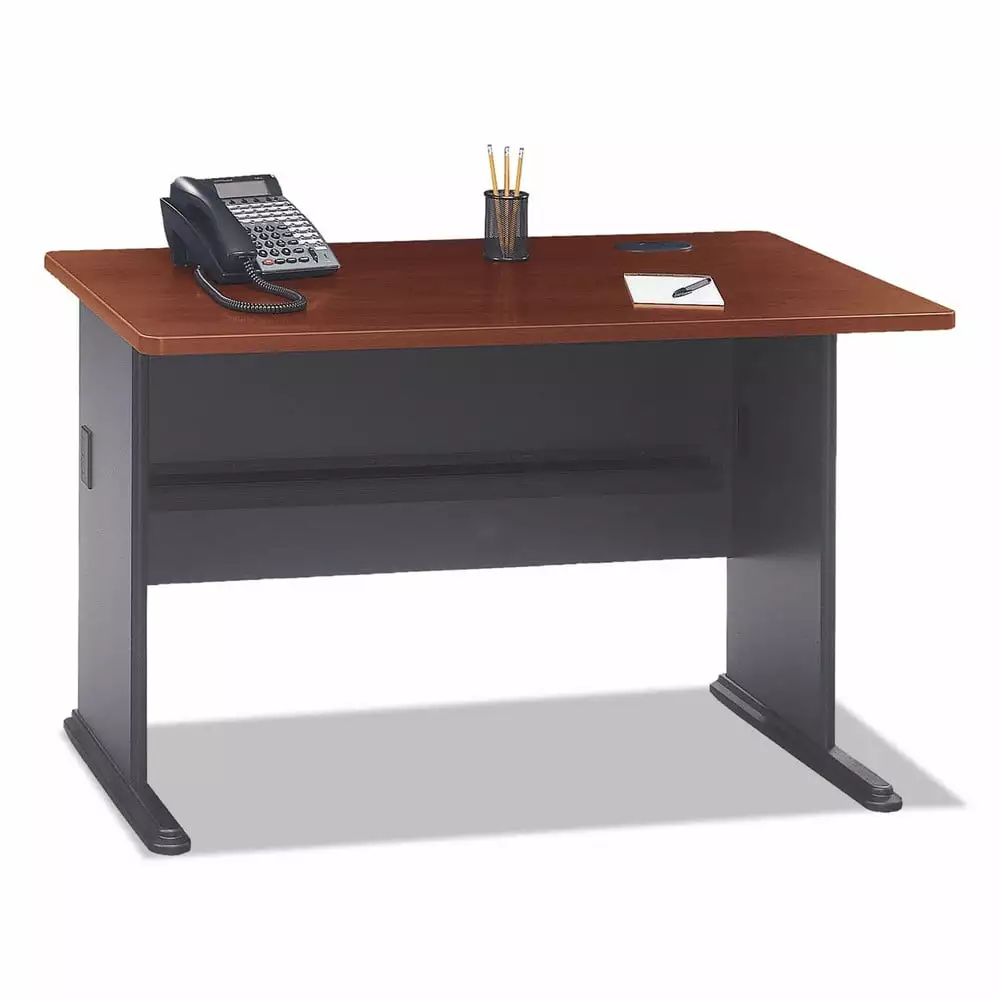 Bush Series Collection 48W Desk Hansen Cherry Modern Office Furniture BBF