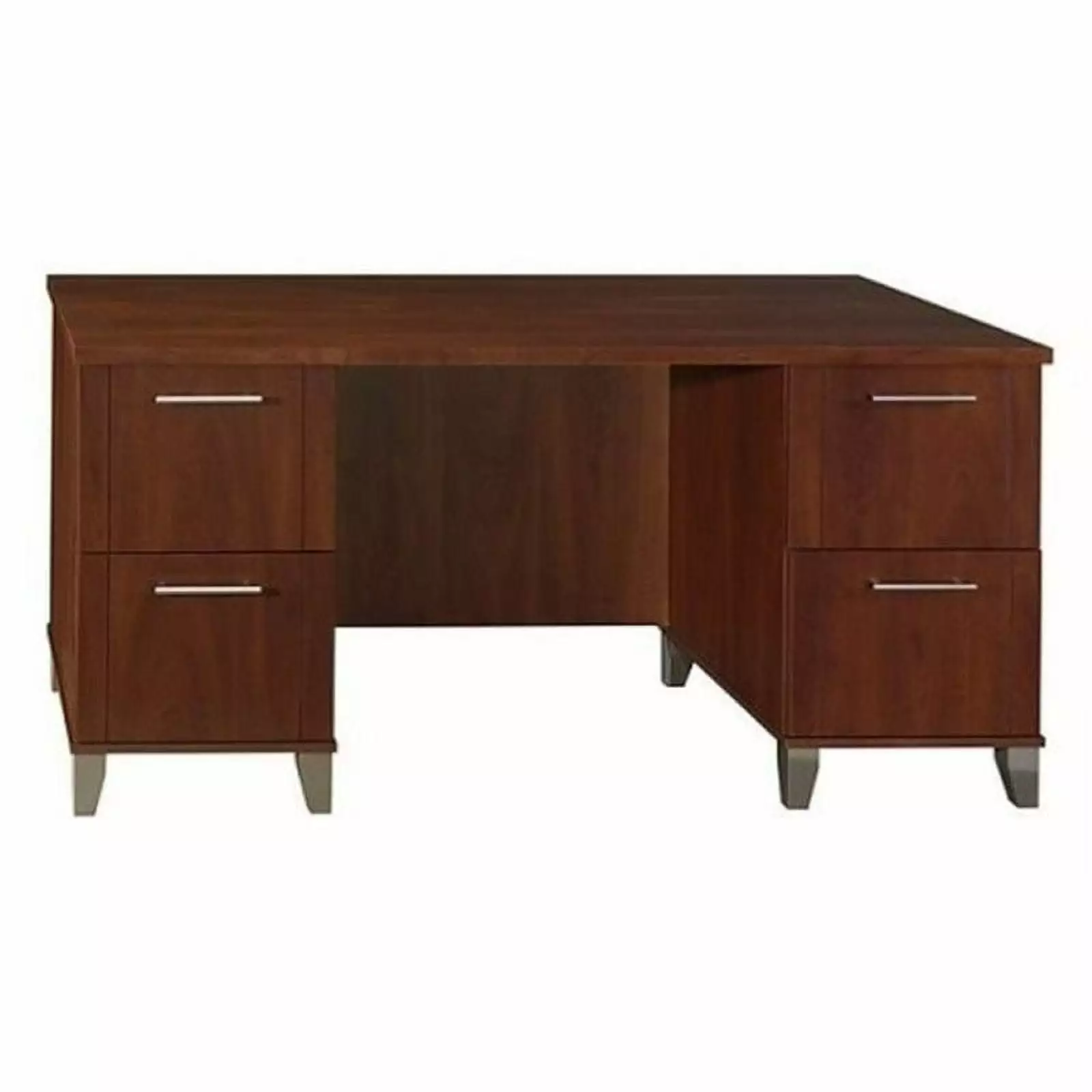 Bowery Hill 60 Wood Computer Desk Hansen Cherry - Modern Home Office Desk