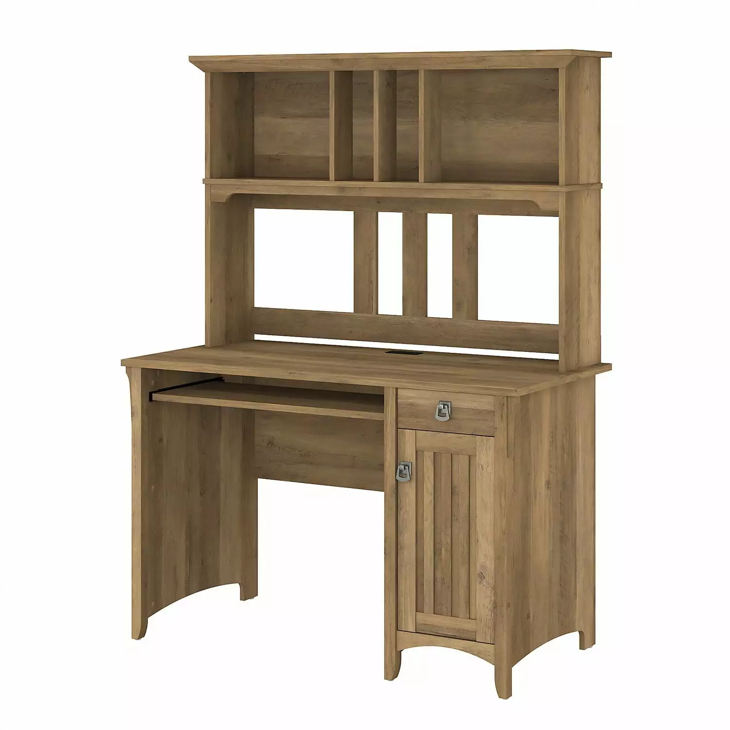 Bush Furniture Salinas Mission 48 Computer Desk and Hutch Reclaimed Pine