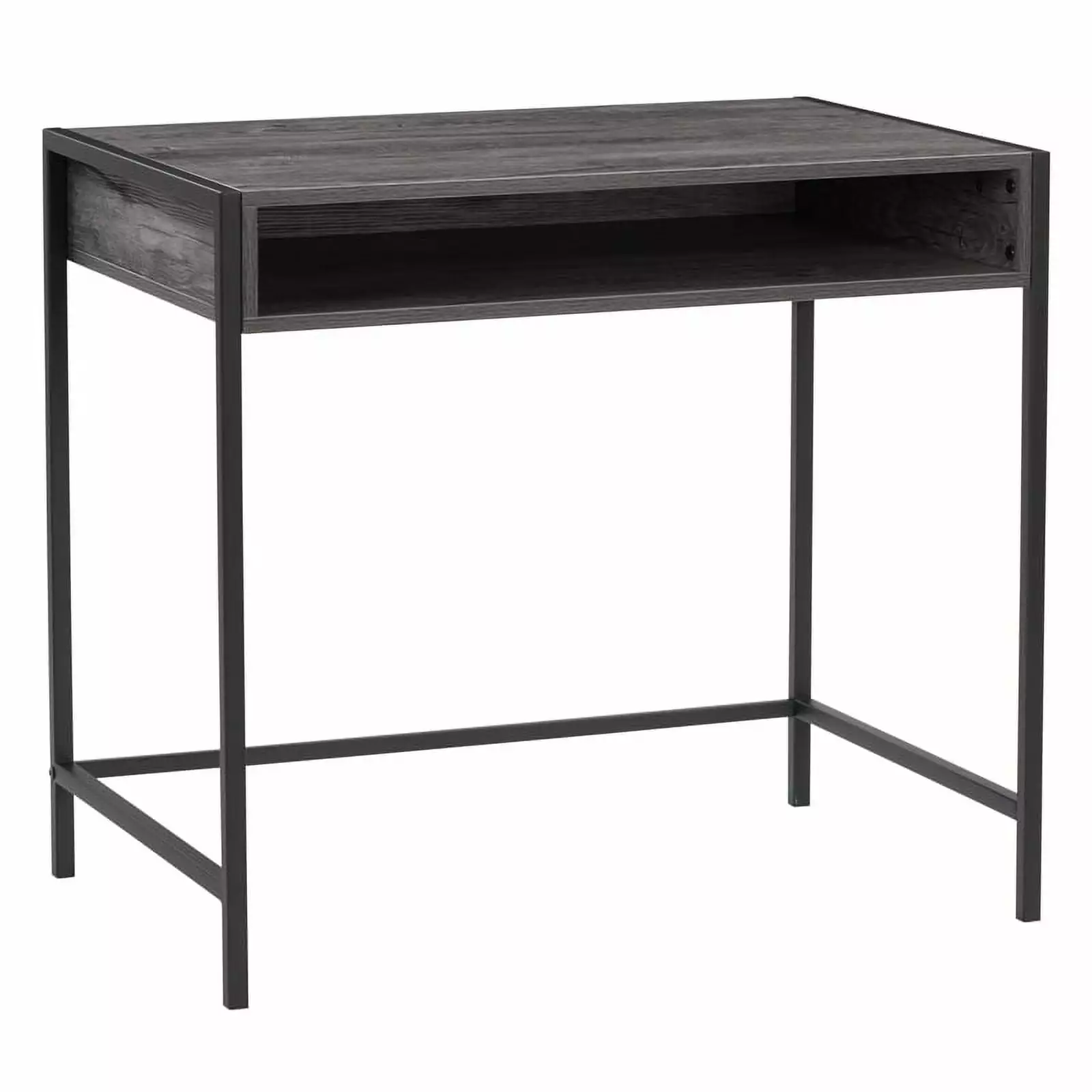 Rayne Dark Gray Premium Engineered Wood Desk Cubby Storage CORLIVING