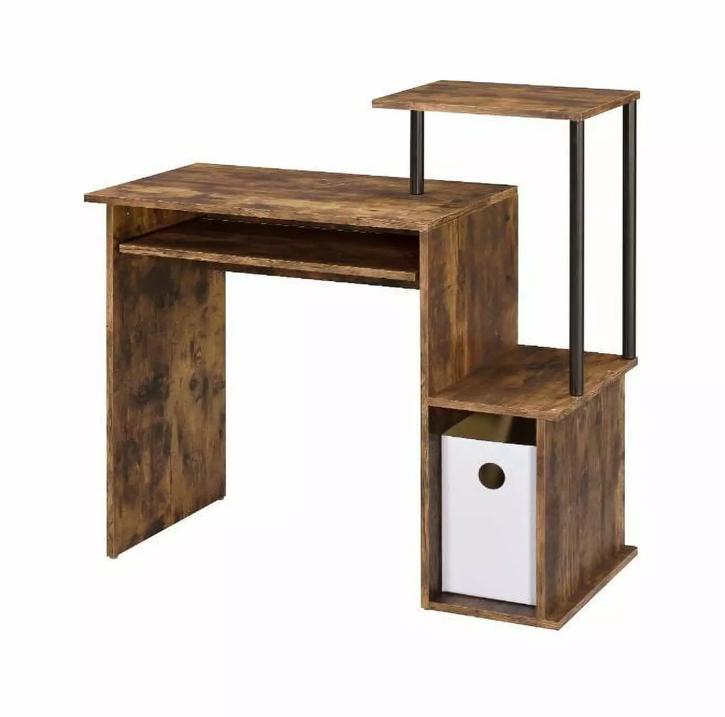 CoSoTower Computer Desk Weathered Oak Black Finish Modern Home Office Desk