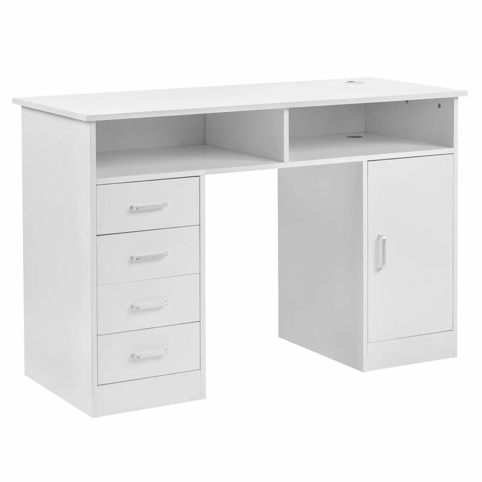 Ktaxon Wood Computer Desk Office Black Laptop PC Work Table Drawer and Keyboard Tray FCH