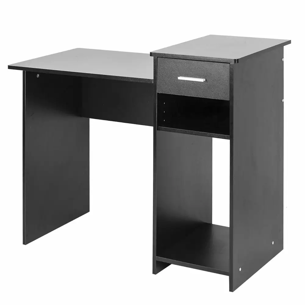 Winado Writing Computer Desk Home Office Wood Laptop Table Study Workstation Drawer Can Store Host Office Living Room Blac...