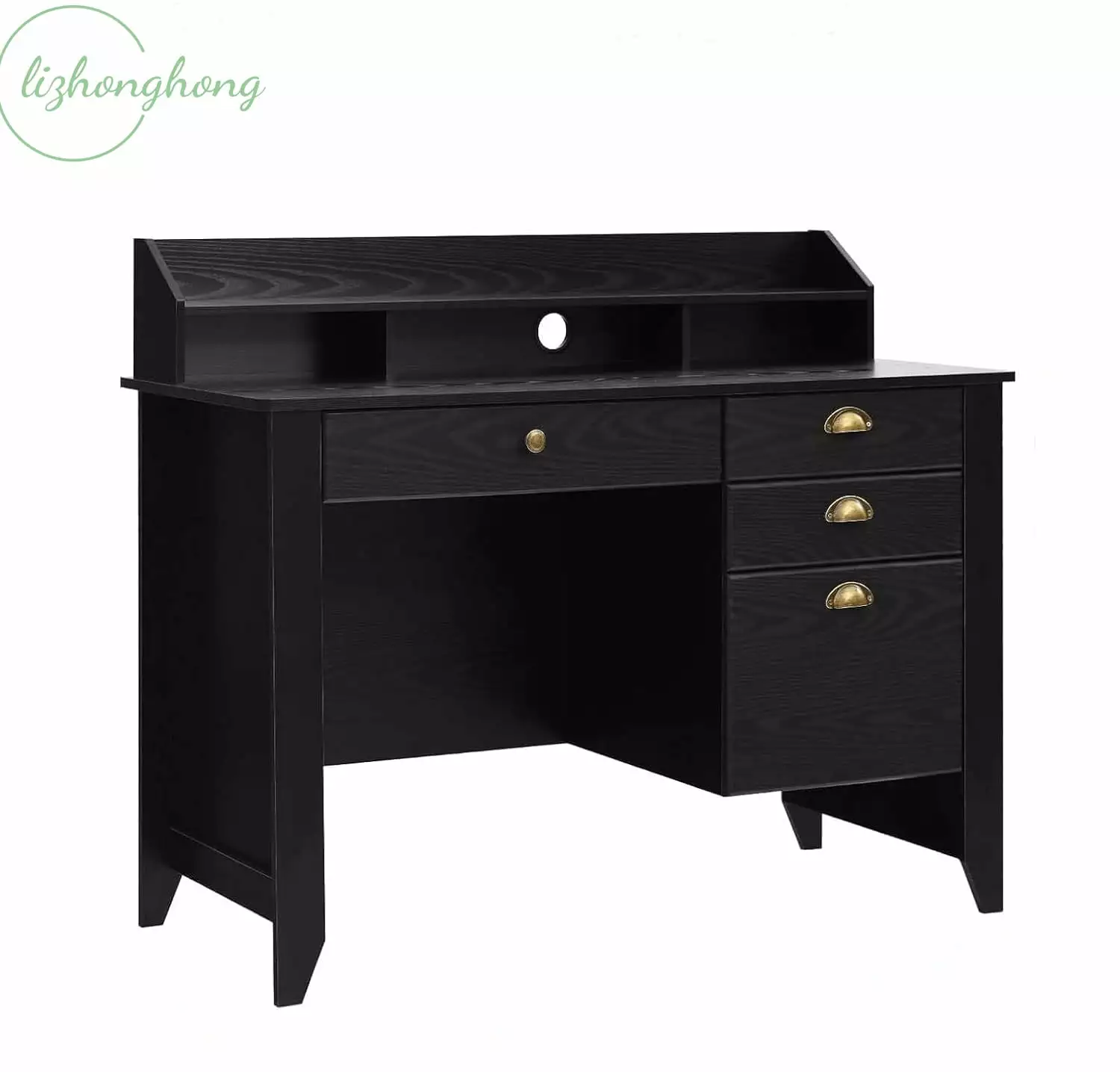 47 Inch Computer Desk Drawers and Hutch Home Office Teens Students FHWMJJ