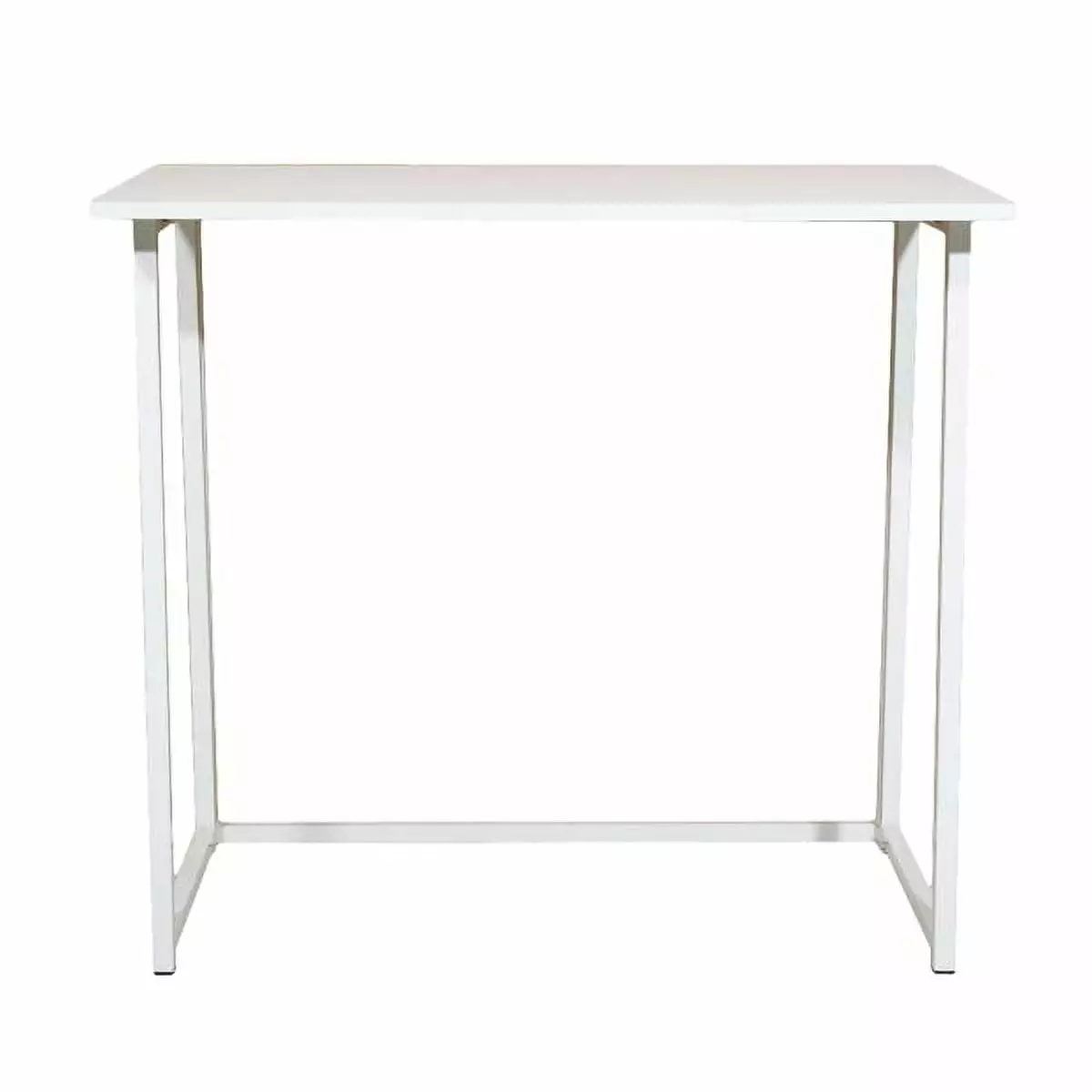 Fithood Simple Collapsible Computer Desk White - Portable and Space-Saving