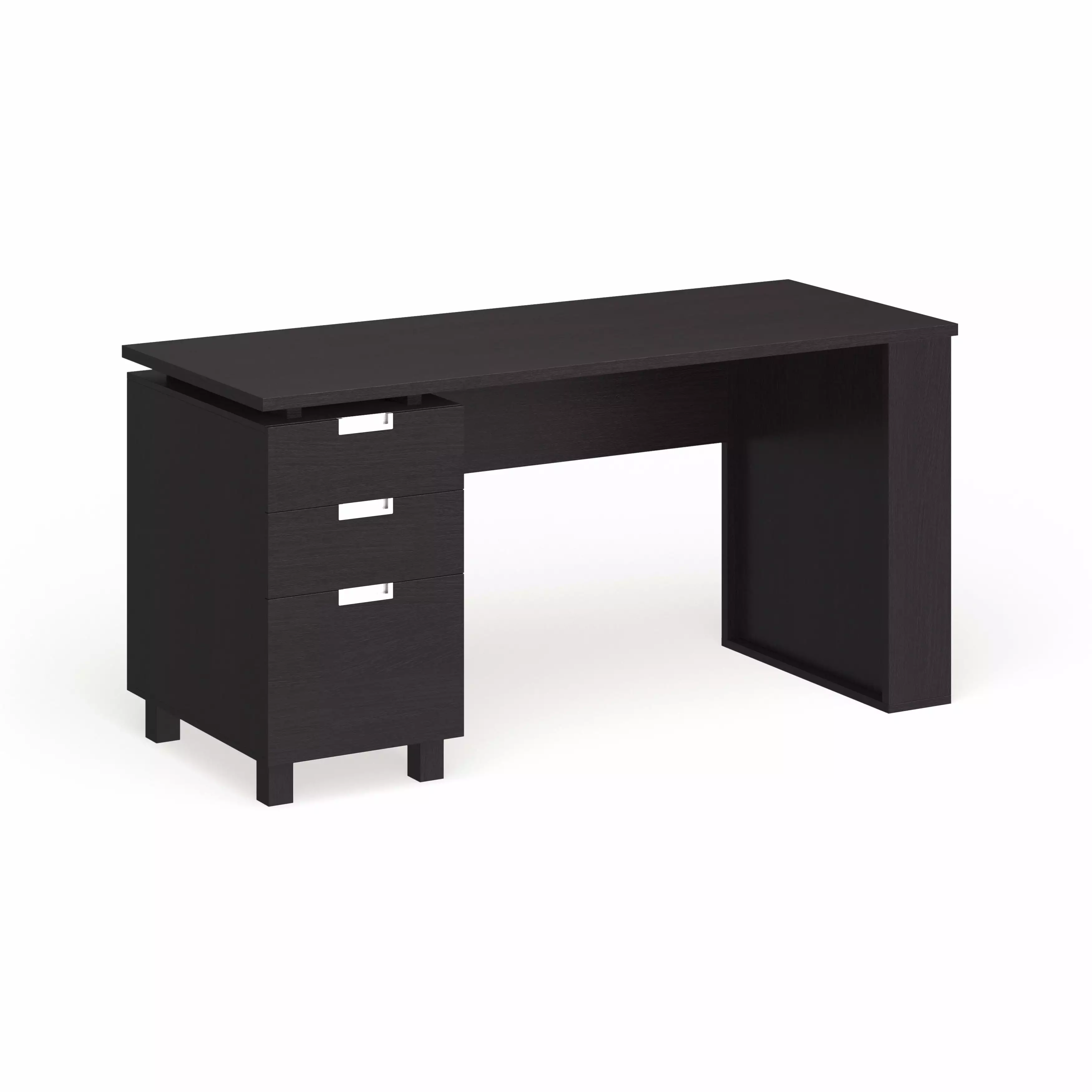 Furniture America Morr Modern Espresso 59-inch Wood 2-Drawer Computer Desk Home Office