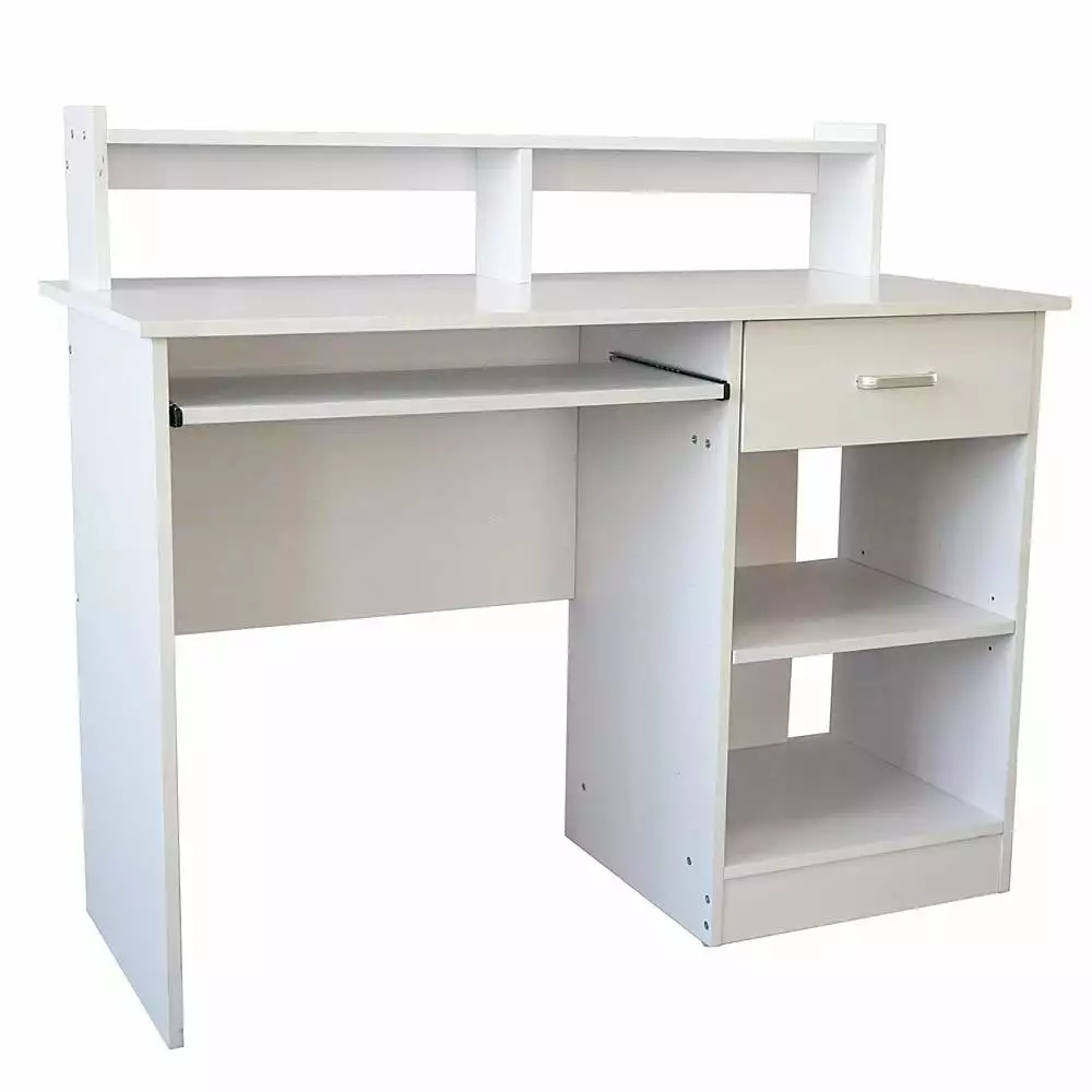 General Style Modern E1 15MM Chipboard Computer Desk White