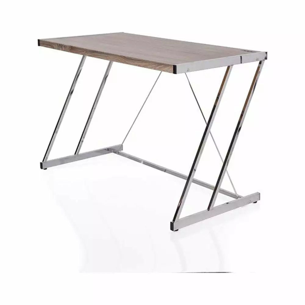 Hassch Industrial Computer Desk USB Port Oak Large Workstation