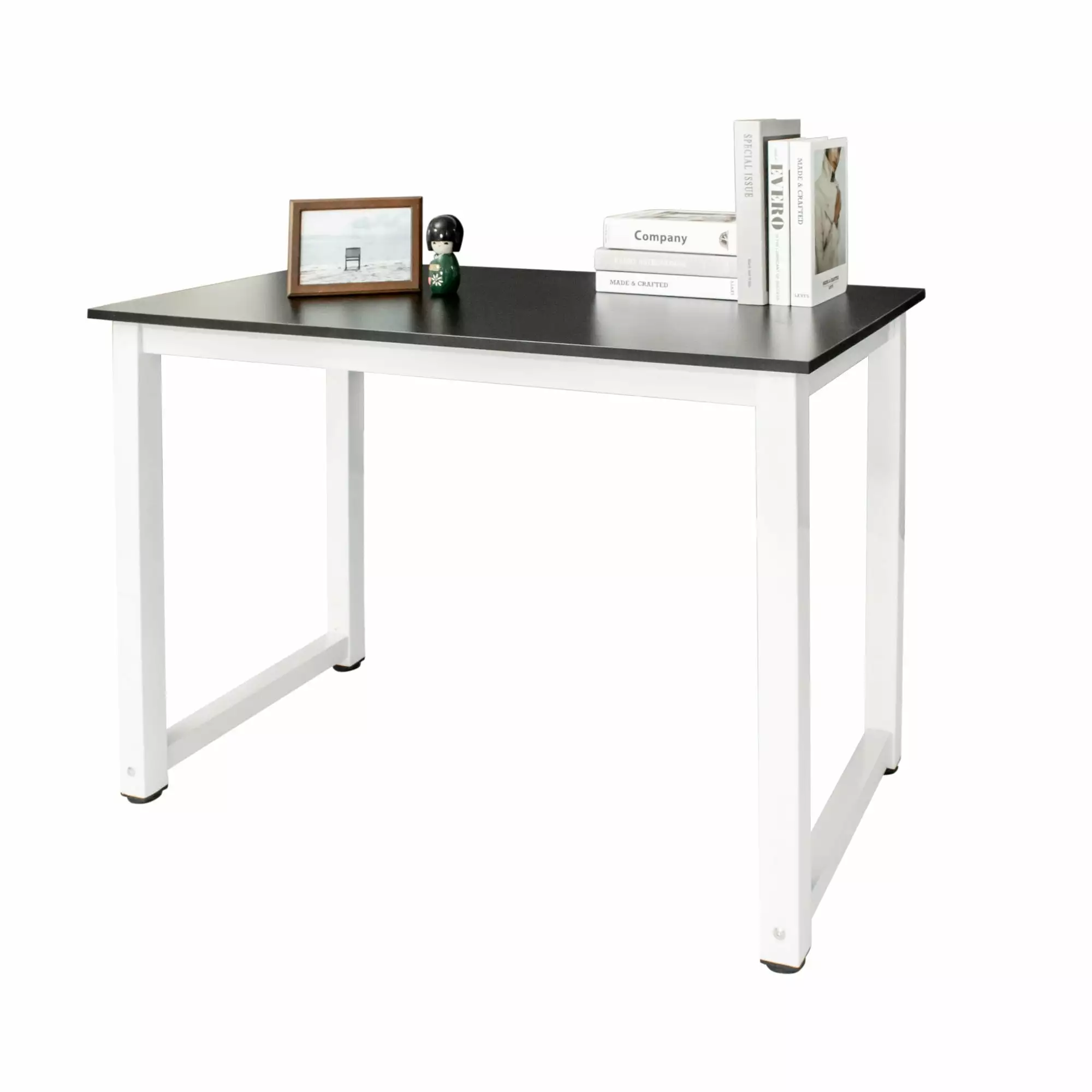 IVV Computer Desk 43 Home Office Laptop Desk Study Writing Table Modern Simple Black White